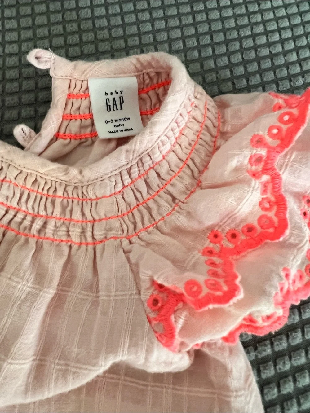 Baby Pink Eyelet Ruffle Sleeve Dress & Bloomers Set - Baby Gap